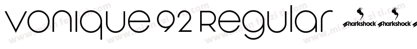 Vonique 92 Regular字体转换